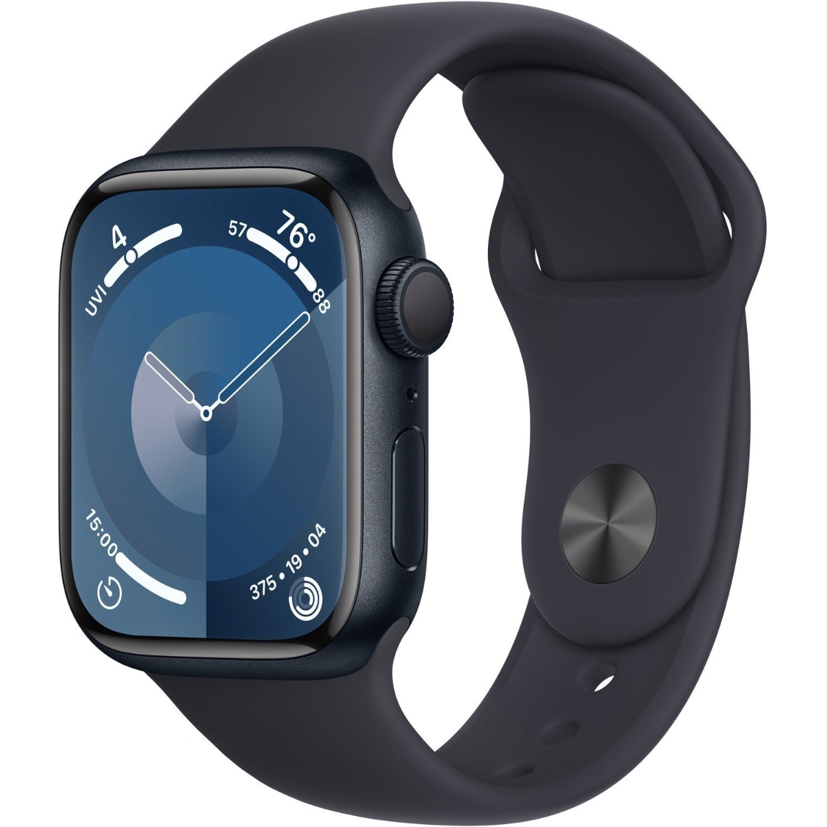 Apple Watch Series 9 GPS 45mm Midnight Aluminium Case with Midnight Sport Band M/L