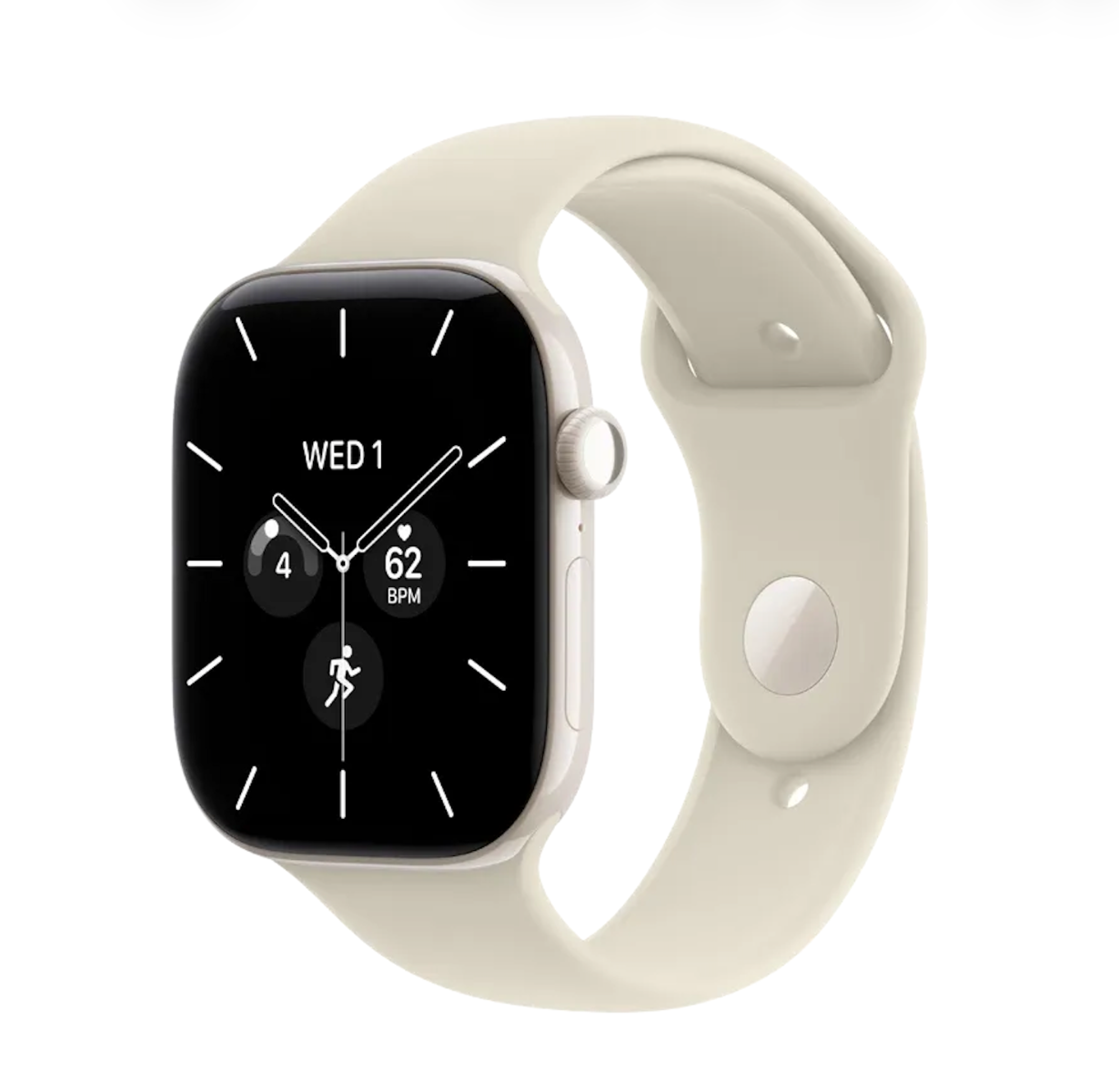 Придбати Apple Watch Series 12, GPS + Cellular Sand Sport Band, M/L, 42mm, Ceramic Pearl White