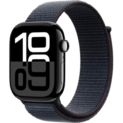 Купити Apple Watch Series 10 GPS, 46mm, Jet Black, Ink Sport Loop