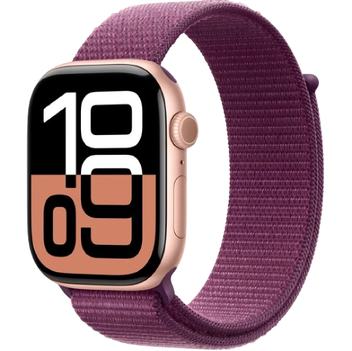 Купити Apple Watch Series 10 GPS, 42mm, Rose Gold, Plum Sport Loop