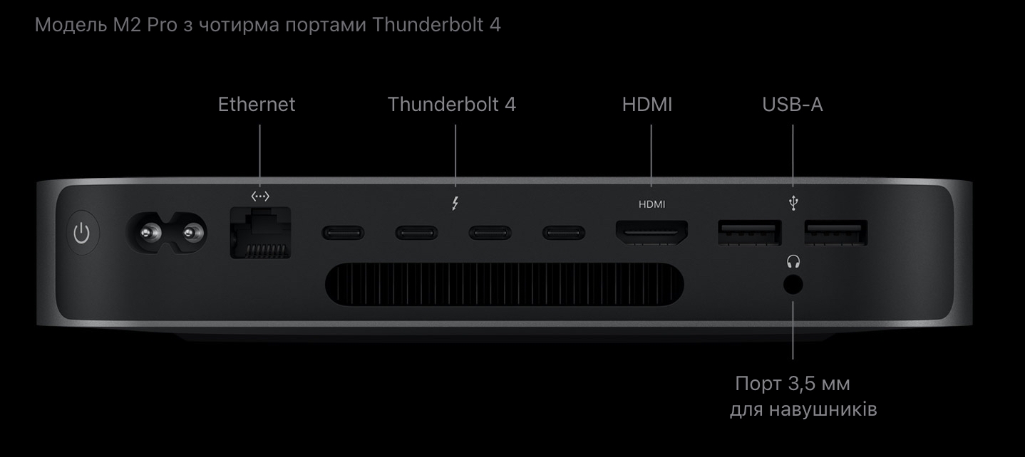Mac mini Apple M2 Pro chip 10-core CPU/16-core GPU/16-core Neural